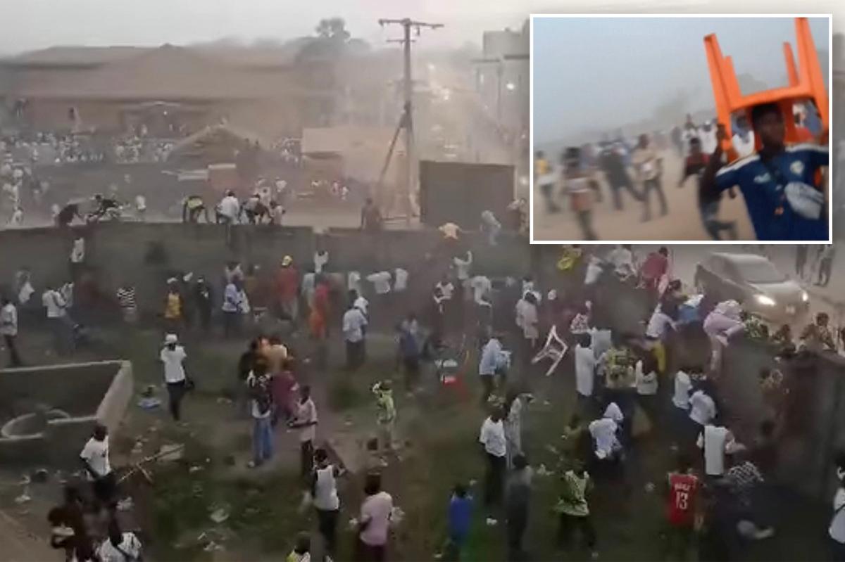 56 people killed in stampede following clashes at a Guinea soccer match, authorities say